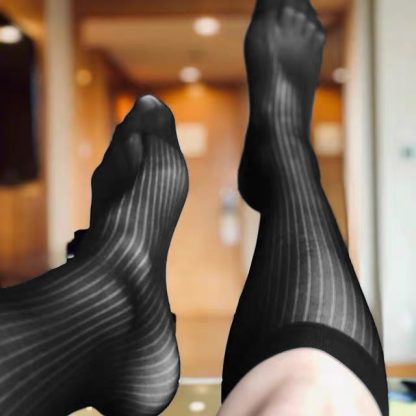 Ultra-Thin Sheer Tube Socks - Image 3