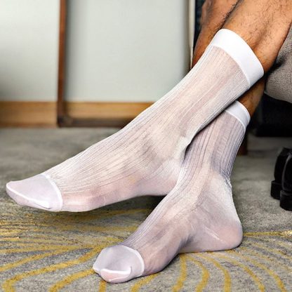 Ultra-Thin Sheer Tube Socks