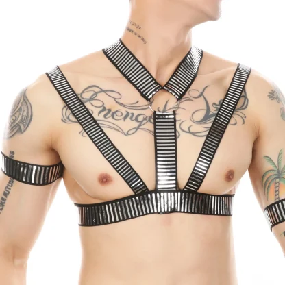 Sensual Hollow Out Harness Costume - Image 2