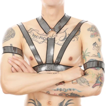 Sensual Hollow Out Harness Costume - Image 3