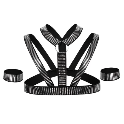 Sensual Hollow Out Harness Costume - Image 5