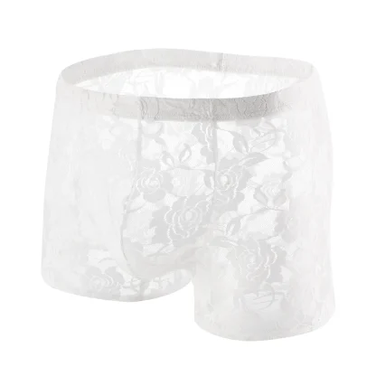 Sensual Lace Boxer Shorts - Image 3