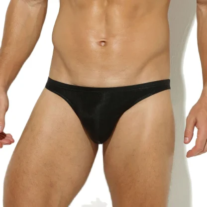 Sexy Stylish Faux Leather Brief - Image 2