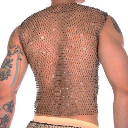 See-Through Hollow Mesh T-Shirt - Image 2