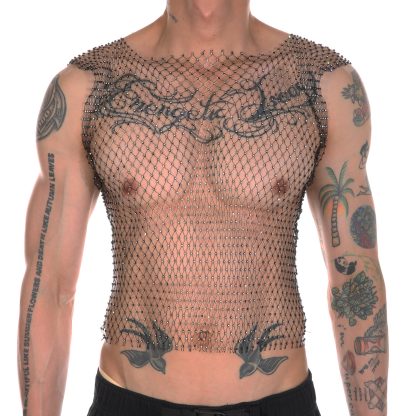 See-Through Hollow Mesh T-Shirt - Image 3