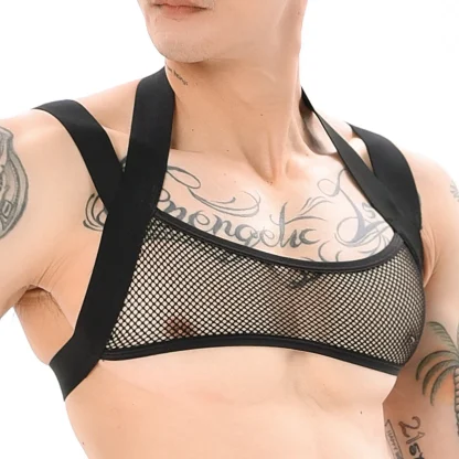Shoulder Chest Erotic Mesh Lingerie - Image 2