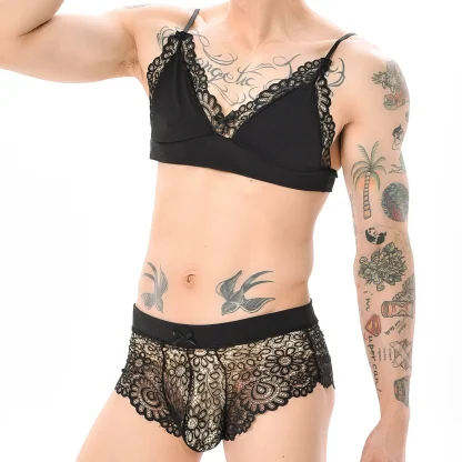Bow Sheer Underwear Set - Image 3