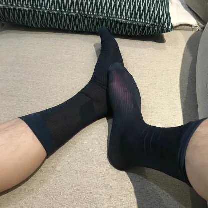 Sensual Sheer Dress Socks - Image 4