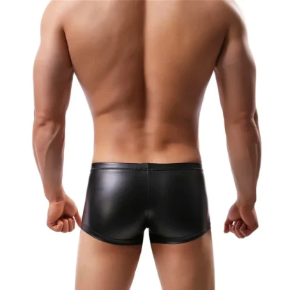 Comfortable Faux Leather Boxershorts - Image 3