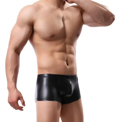 Comfortable Faux Leather Boxershorts - Image 4