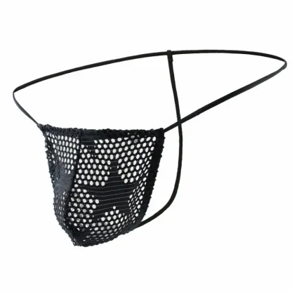 Sexy Mesh G-Strings with Star Hollow Design - Image 2
