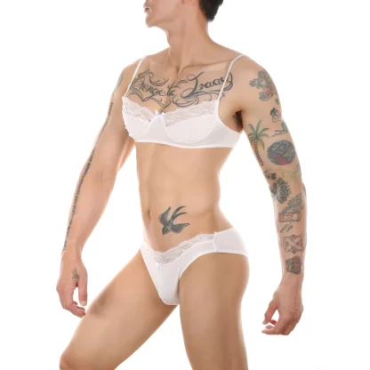 Lace-Trimmed Lingerie Set - Image 5