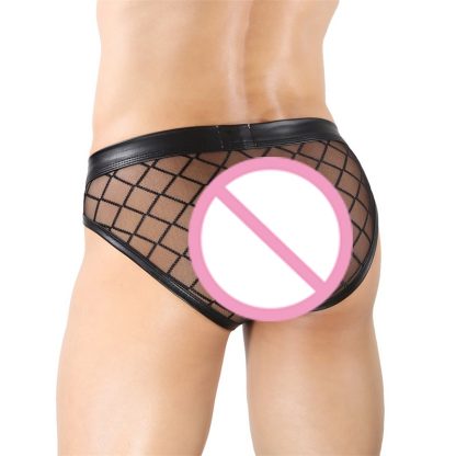 Sensual Mesh Underwear with Functional Pouch - Image 5