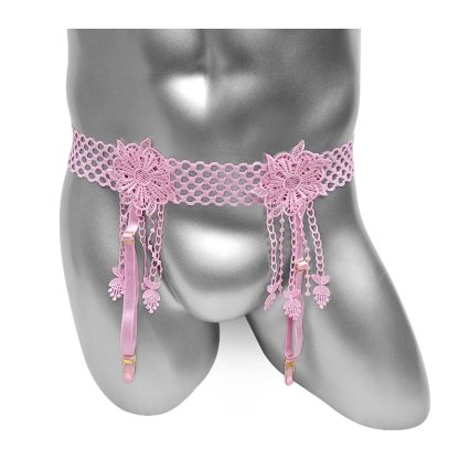 Seductive Floral Suspenders