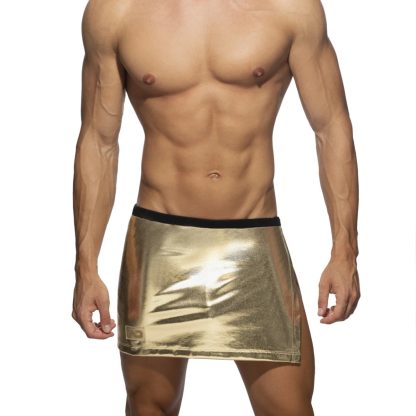 Metallic Side Split Skirt - Image 2