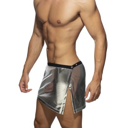 Metallic Side Split Skirt - Image 6