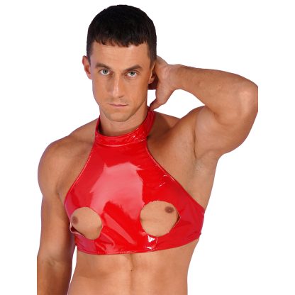 Glossy Open Cup Bra