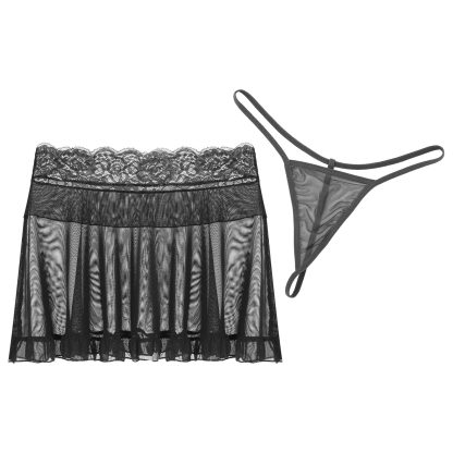 See-Through Lace Skirt - Image 4