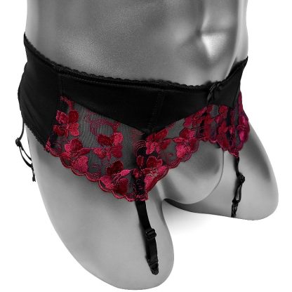 Floral Lace Suspender Belts - Image 3
