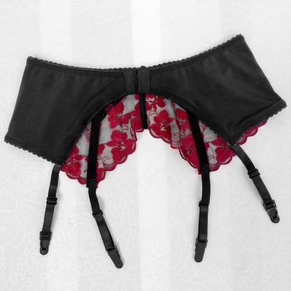 Floral Lace Suspender Belts - Image 4