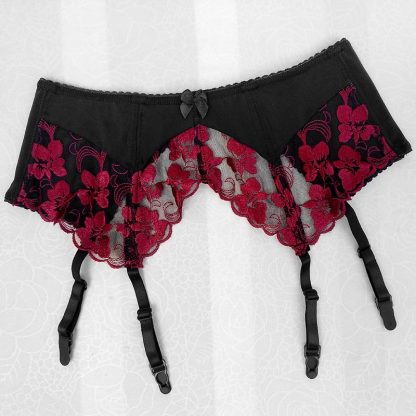 Floral Lace Suspender Belts - Image 5