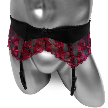 Floral Lace Suspender Belts