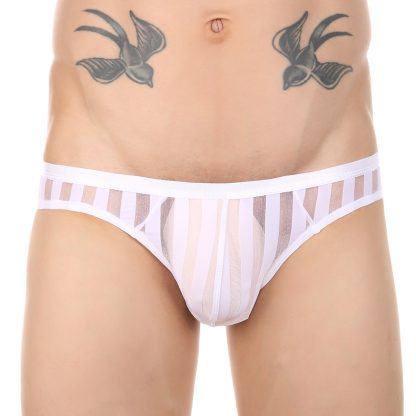 Stripe Patterned Pouch Lingerie
