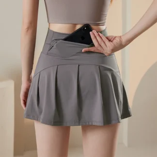 High-Waist Tennis Skorts